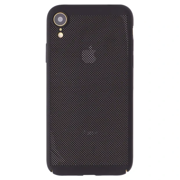 Husa hard iPhone XR Negru - Model perforat