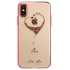 Husa Hard iPhone XS Kingxbar Wish Series, Red Frame