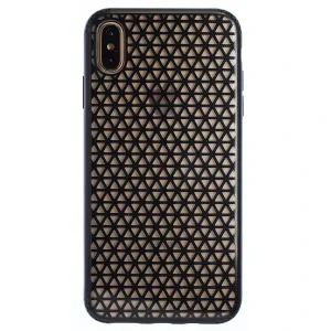 Husa Hard iPhone XS Max, Negru Geometric