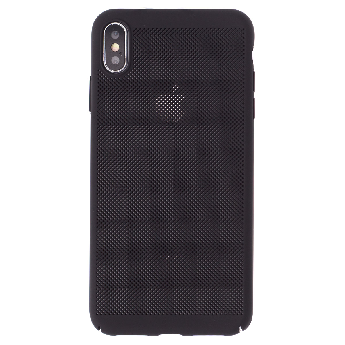 Husa hard iPhone XS Max Negru- Model perforat thumb