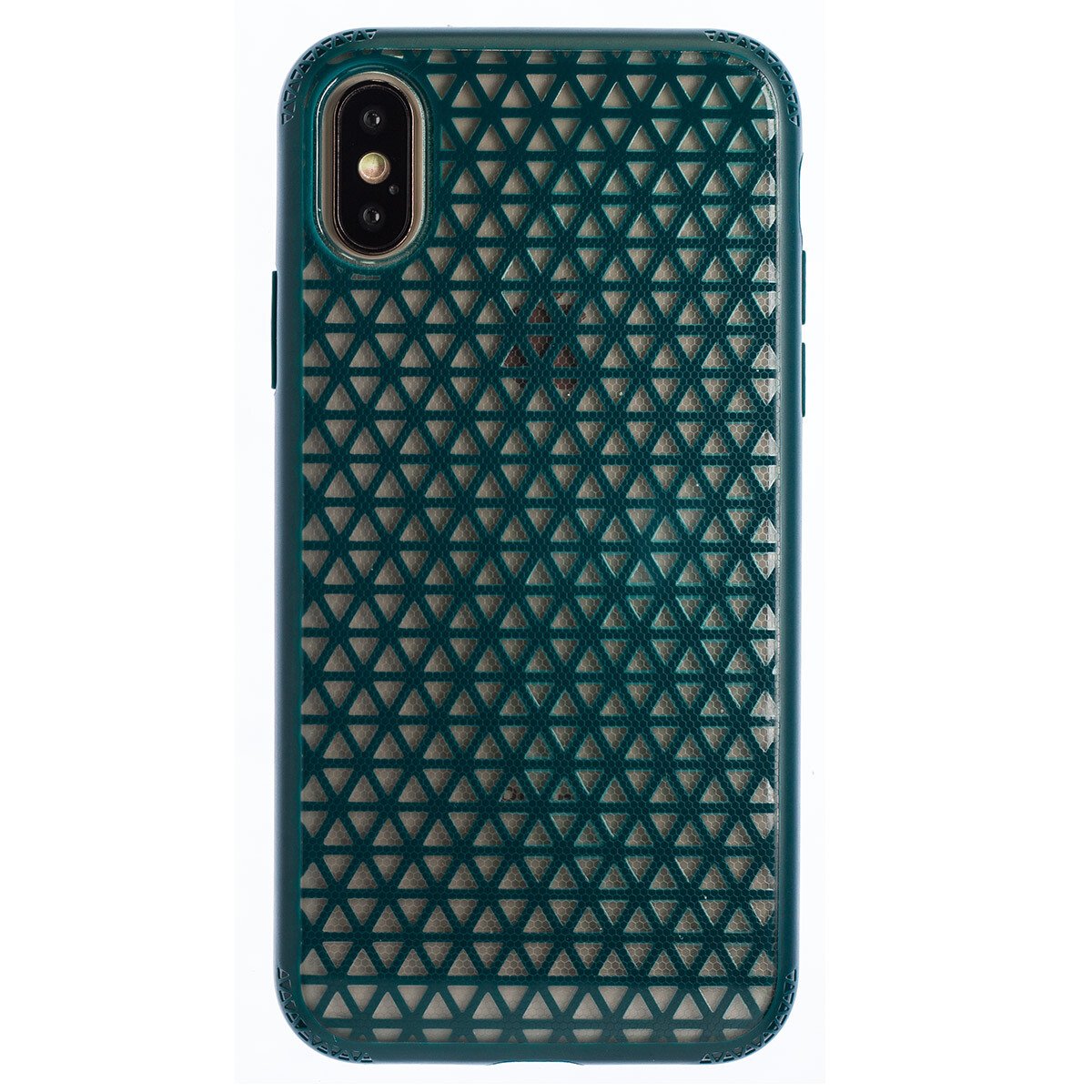 Husa Hard iPhone X/XS, Verde Geometric thumb