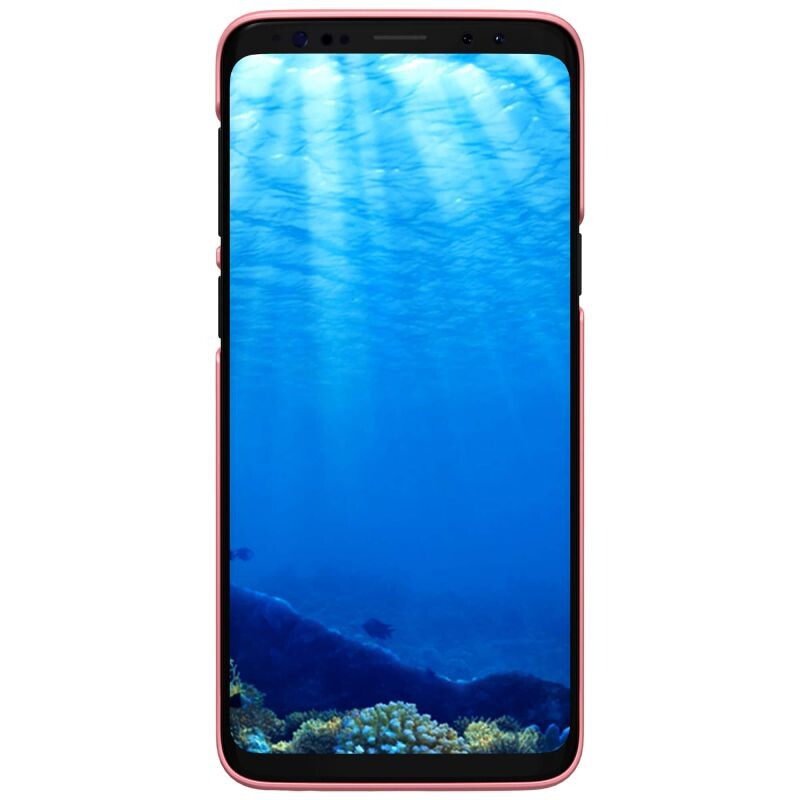 Husa Hard Nillkin + Folie inclusa Samsung Galaxy S9 Roz thumb