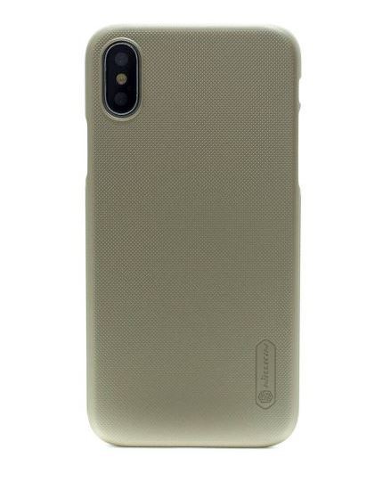 Husa Hard pentru iPhone X/XS Auriu+Folie Nillkin thumb