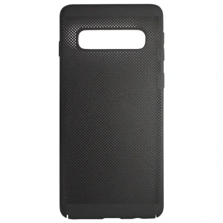 Husa Hard pentru Samsung Galaxy S10 Negru - Model Perforat