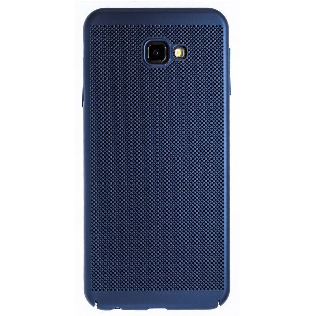 Husa hard Samsung Galaxy J4 Plus Albastru- Model perforat
