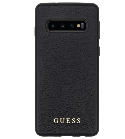 Husa Hard Samsung Galaxy S10 E, Guess Negru Leather Case thumb