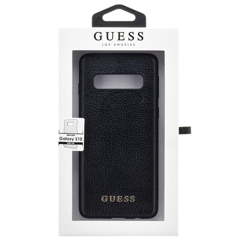Husa Hard Samsung Galaxy S10 E, Guess Negru Leather Case thumb