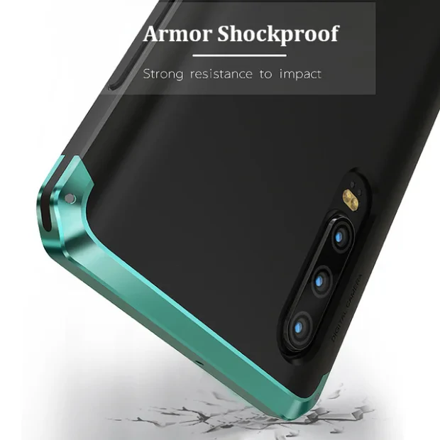 Husa Huawei P30 Pro Shockproof Armor Cover, Rama Verde