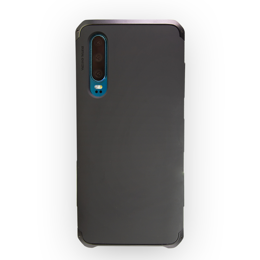 Husa Huawei P30 Shockproof Armor Cover, Rama Neagra thumb