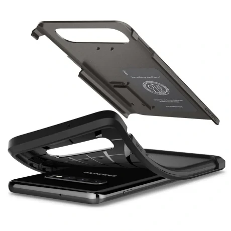 Husa Hybrid Samsung Galaxy S10, Gri Tough Armor Spigen
