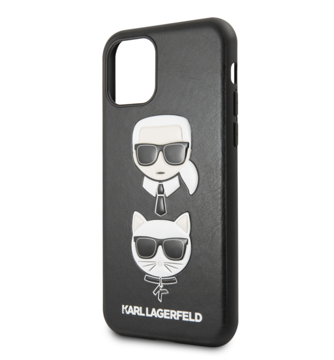 Husa iPhone 11 Karl Lagerfeld & Choupette Hard Case PU Neagra thumb