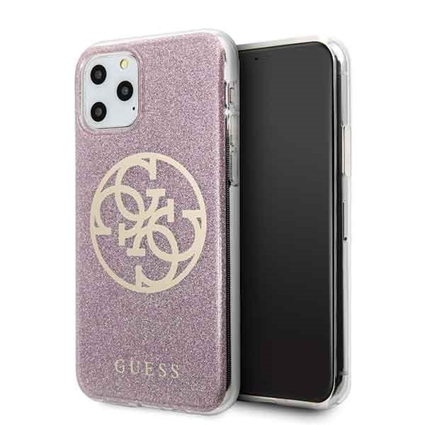 Husa iPhone 11 Pro, Circle Glitter Guess Roz thumb