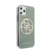 Husa iPhone 11 Pro, Circle Glitter, Guess Verde