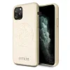 Husa iPhone 11 Pro, Saffiano Circle Logo , Guess Auriu