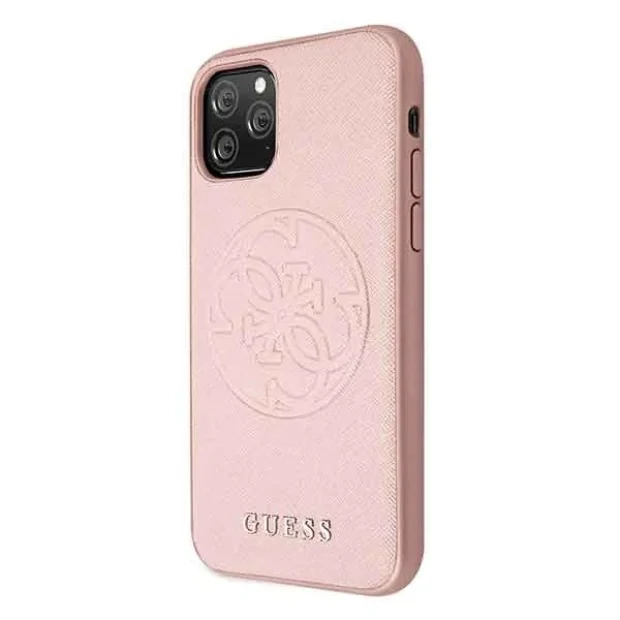 Husa iPhone 11 Pro, Saffiano Circle Logo , Guess Roz