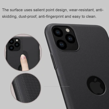 Husa iPhone 11 Pro, Super Frosted Shield Negru Nillkin