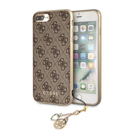 Husa iPhone 7 Plus/8 Plus, Guess Charms Auriu