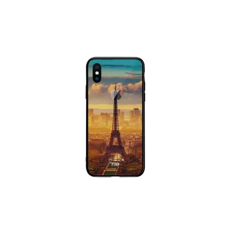 Husa pentru iPhone X, Pattern Printing Rock, Eiffel Tower