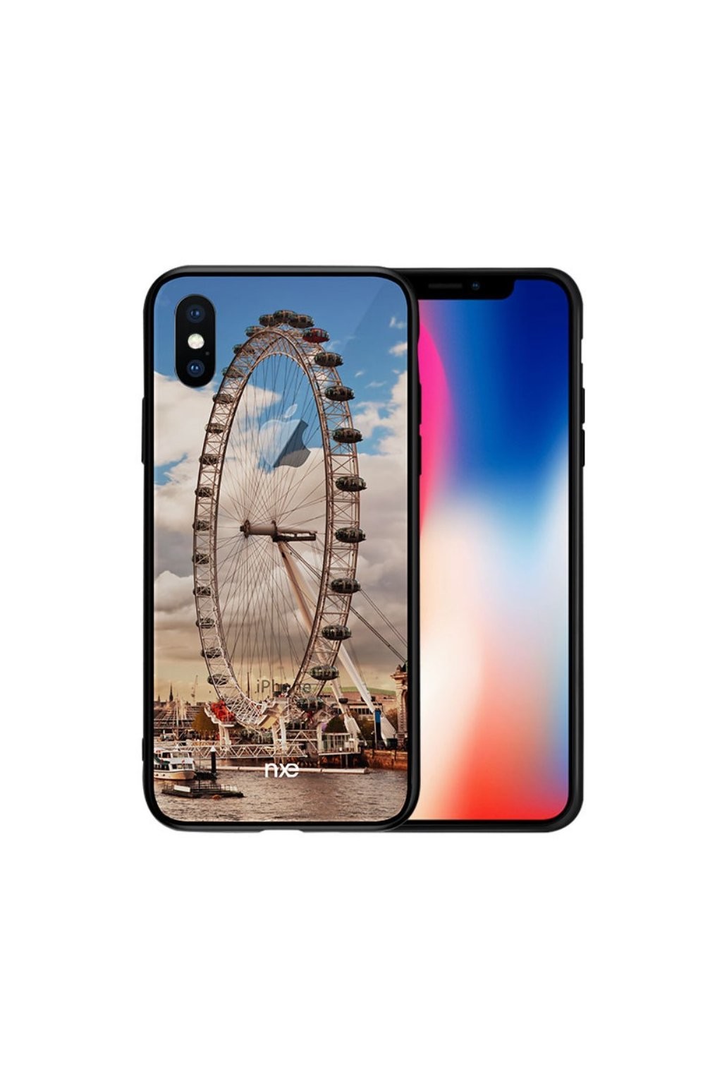 Husa pentru iPhone X, Pattern Printing Rock,  Sky Wheel thumb