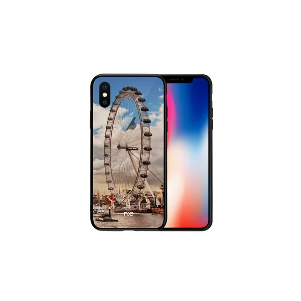 Husa pentru iPhone X, Pattern Printing Rock,  Sky Wheel