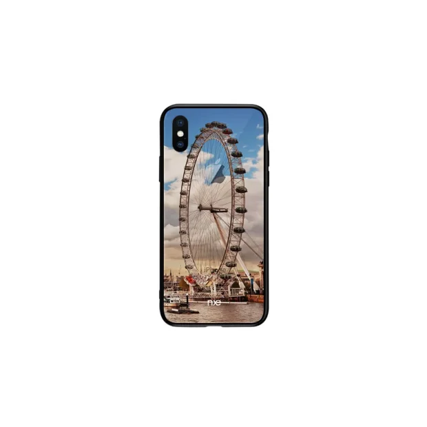 Husa pentru iPhone X, Pattern Printing Rock,  Sky Wheel