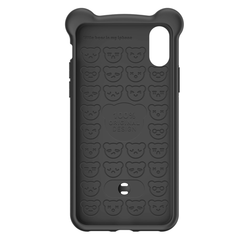 Husa iPhone XR Bear Silicone Negru Baseus thumb