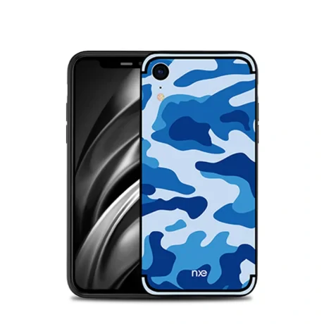Husa iPhone XR Camouflage Pattern Albastra NXE