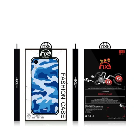 Husa iPhone XR Camouflage Pattern Albastra NXE