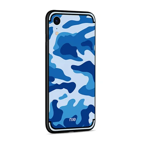 Husa iPhone XR Camouflage Pattern Albastra NXE