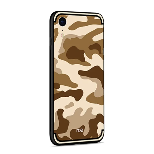 Husa iPhone XR Camouflage Pattern Maro NXE