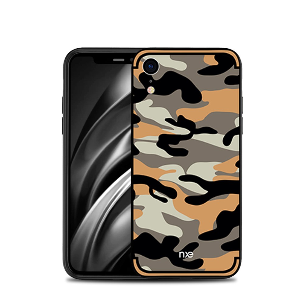 Husa iPhone XR Camouflage Pattern Portocalie NXE thumb