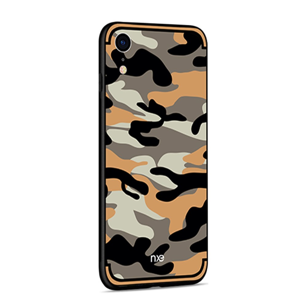 Husa iPhone XR Camouflage Pattern Portocalie NXE thumb