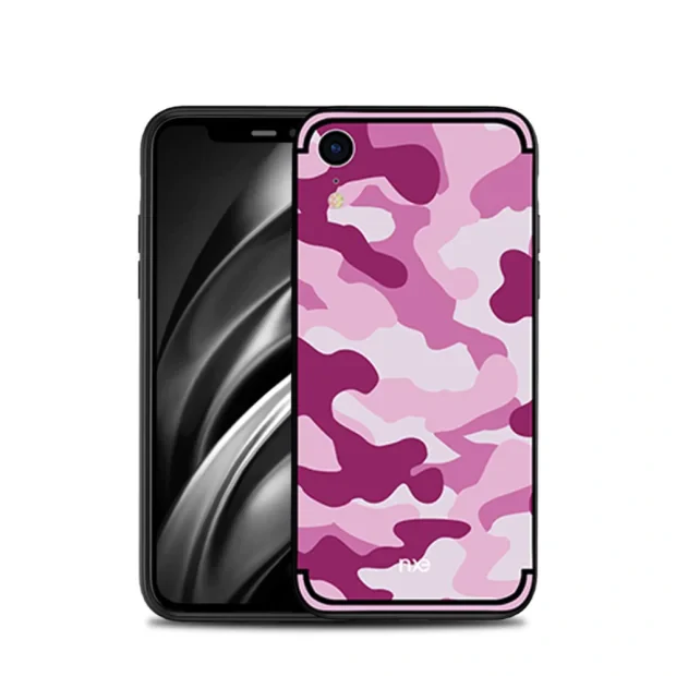 Husa iPhone XR Camouflage Pattern Roz NXE
