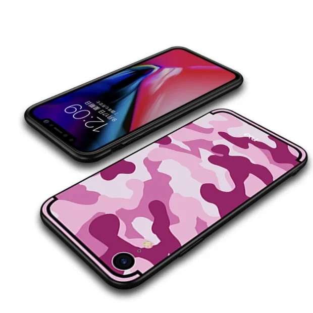 Husa iPhone XR Camouflage Pattern Roz NXE