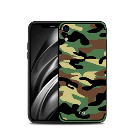Husa iPhone XR Camouflage Pattern Verde NXE