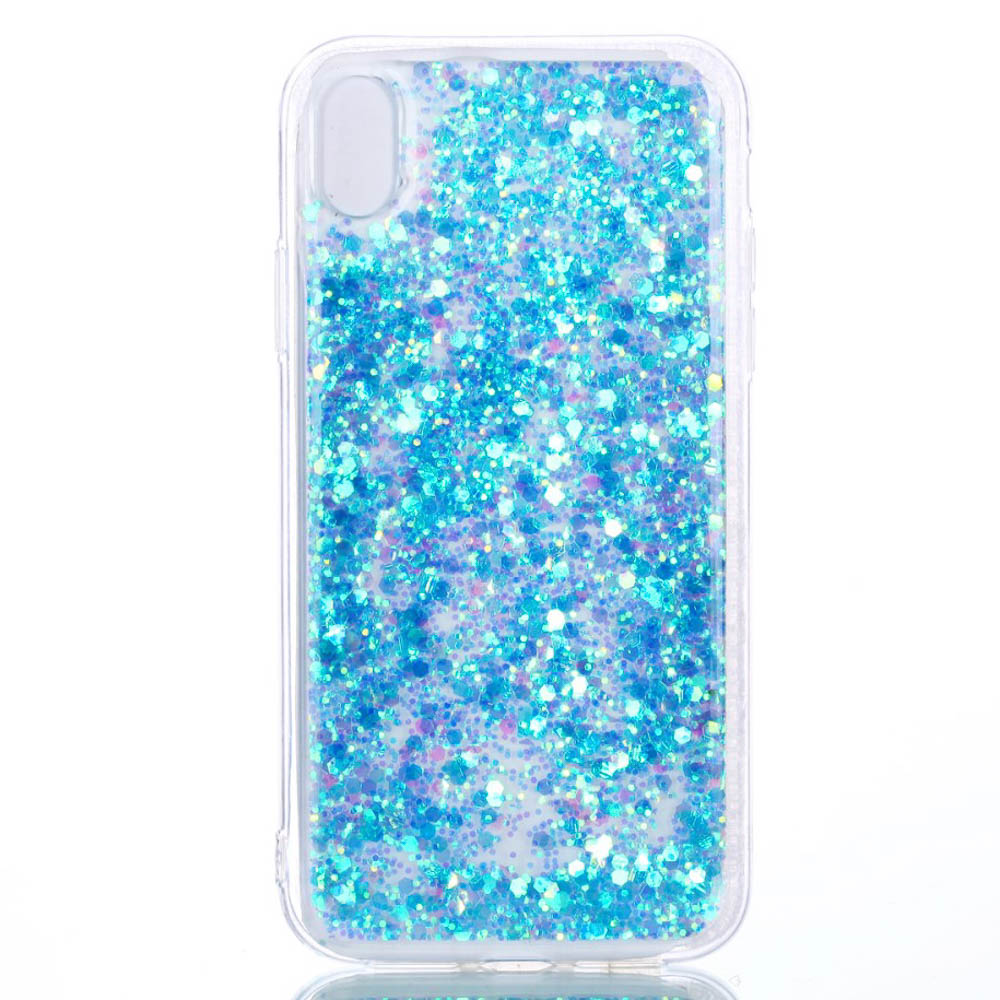Husa iPhone XR Changing Sequins Albastra thumb
