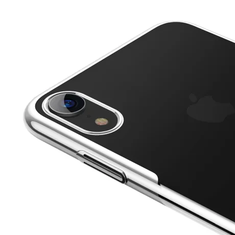 Husa pentru iPhone Glitter Electroplated, Baseus Alba