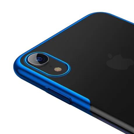 Husa hard pentru iPhone XR Glitter Electroplated, Baseus Albastra