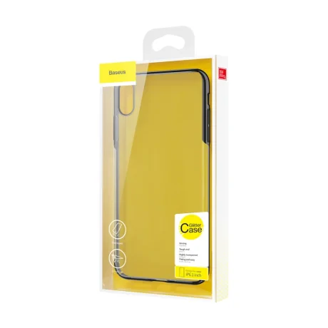 Husa pentru iPhone XR Glitter Electroplated, Baseus Neagra
