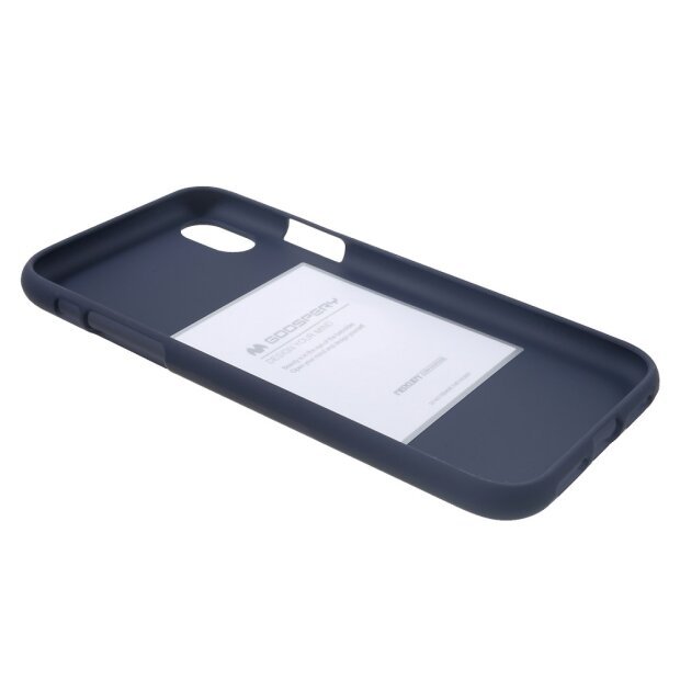 Husa iPhone XR Jelly Soft, Goospery Albastru inchis