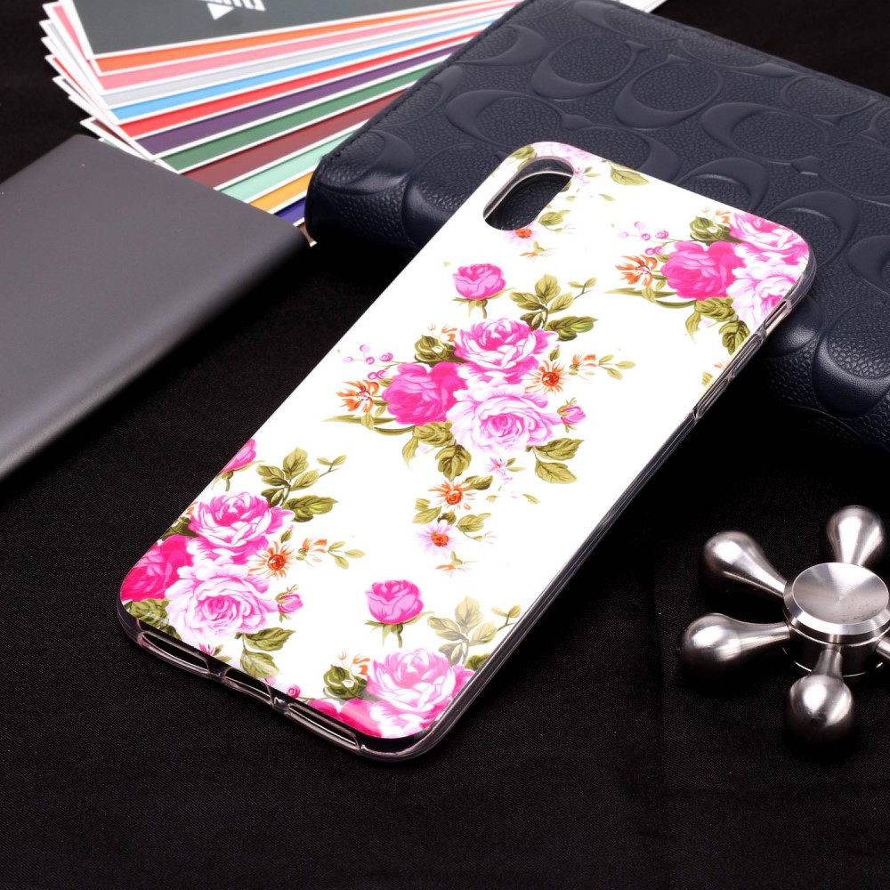 Husa iPhone XR, Luminous Patterned, Blooming Peonies thumb