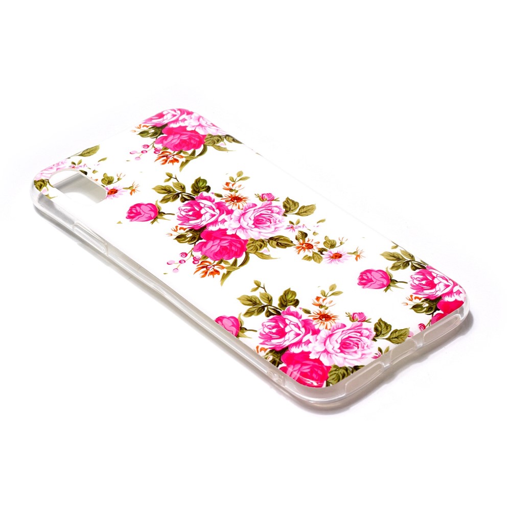 Husa iPhone XR, Luminous Patterned, Blooming Peonies thumb