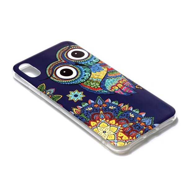 Husa iPhone XR 6.1&#039;&#039;, Luminous Patterned, Colorful Owl