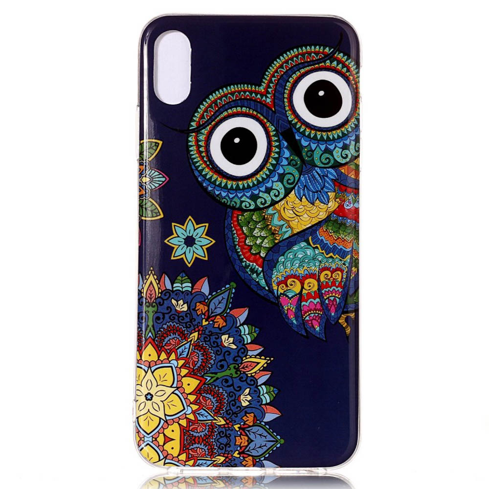 Husa iPhone XR 6.1'', Luminous Patterned, Colorful Owl thumb