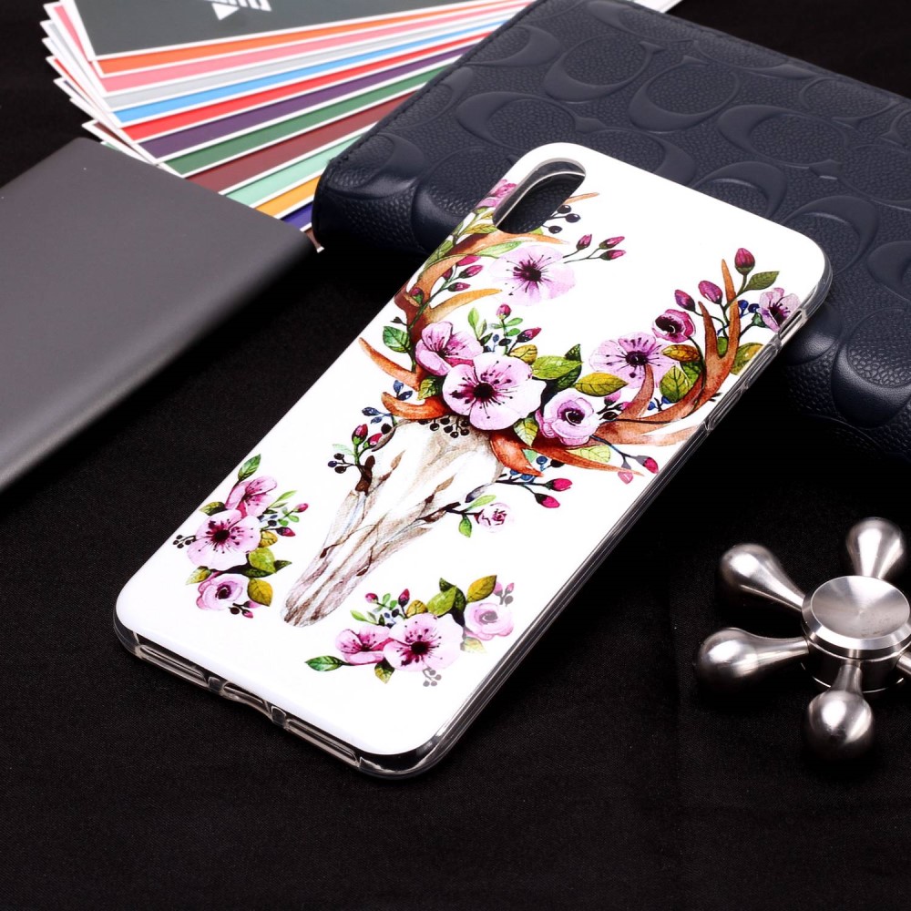 Husa iPhone XR Luminous Patterned Flowered Elk thumb