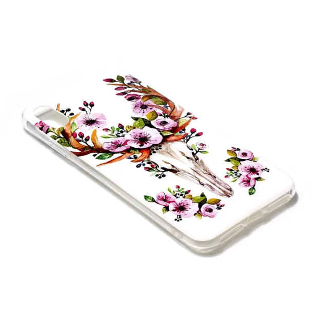 Husa iPhone XR Luminous Patterned Flowered Elk