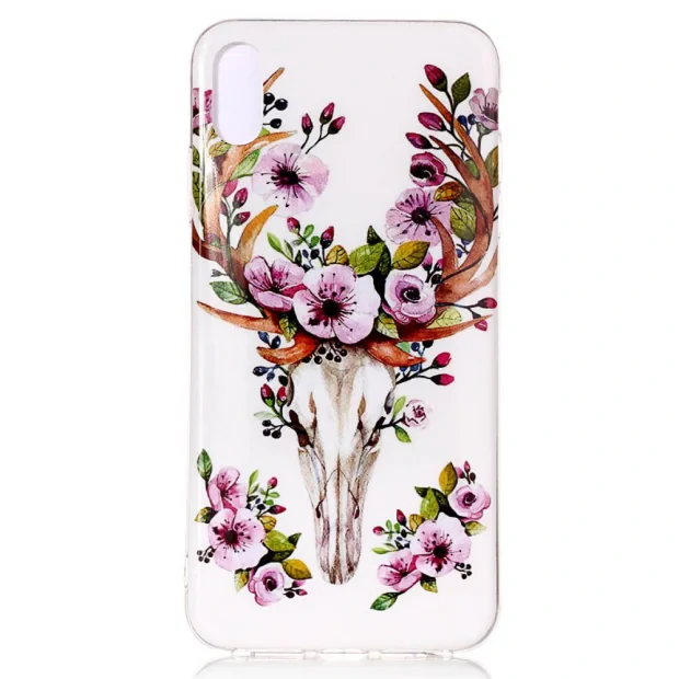 Husa iPhone XR Luminous Patterned Flowered Elk