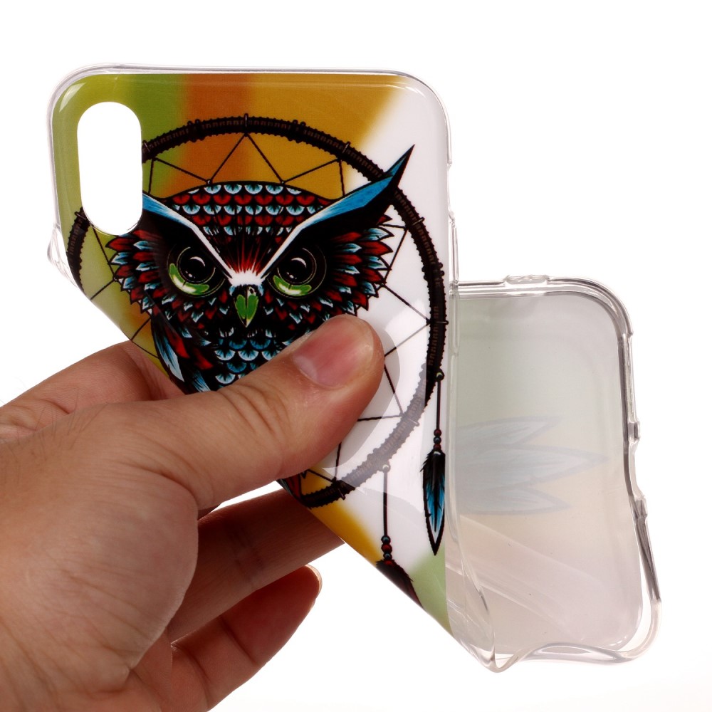 Husa iPhone XR, Luminous Patterned, Owl thumb