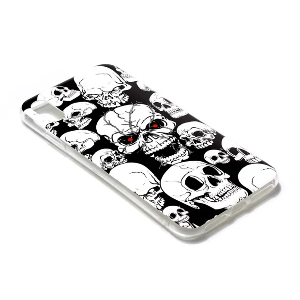 Husa iPhone XR, Luminous Patterned, Skulls Pattern