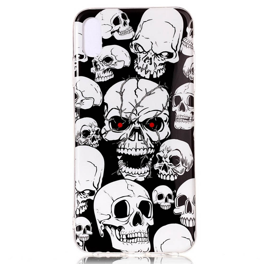 Husa iPhone XR, Luminous Patterned, Skulls Pattern thumb